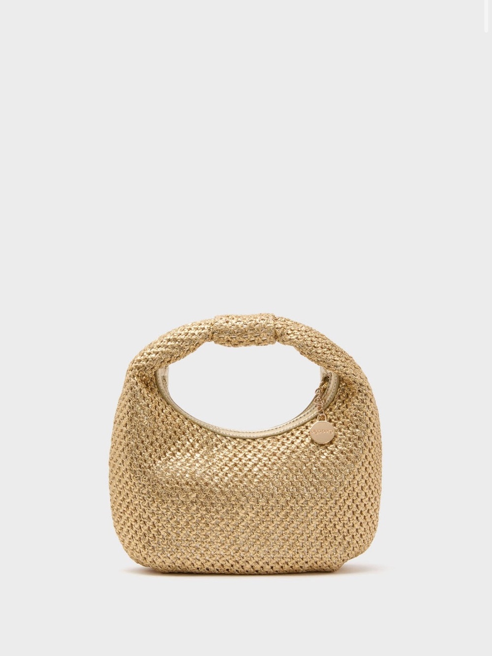 Tuckernuck Olga Berg Golden Eden Woven Mini Hobo Bag